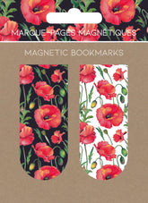 MARCAPAGINAS MAGNETICOS MOTIF FLEURS ROUGES FLORES ROJAS | 6 UNIDADES | (PICTURA)